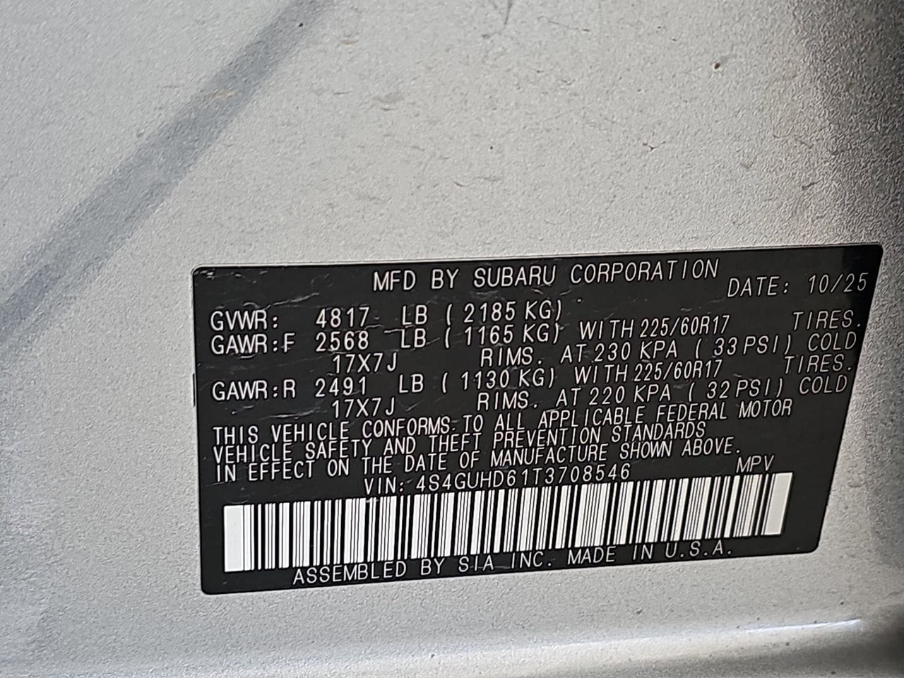 Certified Used 2026 Ice Silver Metallic Subaru Premium image 42