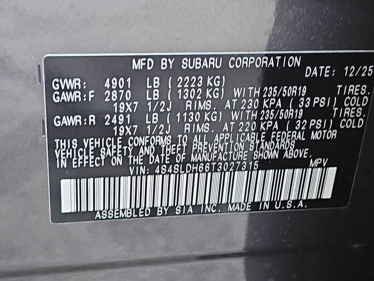 Used 2026 Gray Metallic Subaru Sport image 40