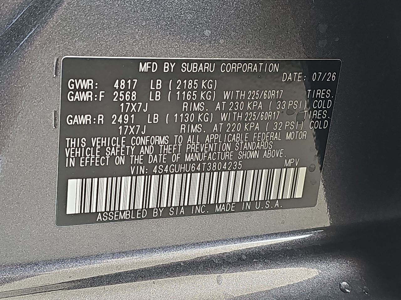 New 2026 Magnetite Gray Subaru Wilderness image 38