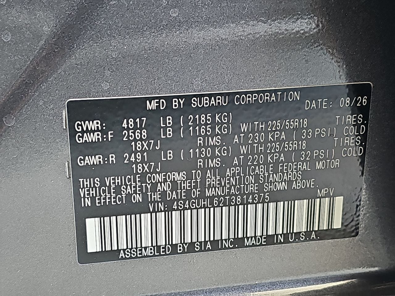 New 2026 Magnetite Gray Subaru Limited image 36