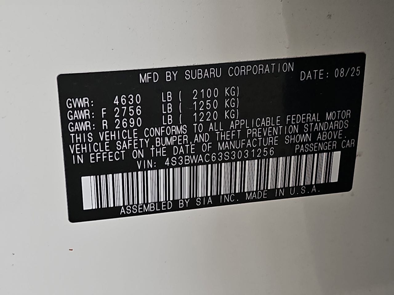 Certified Used 2025 Crystal White Pearl Subaru Premium image 40