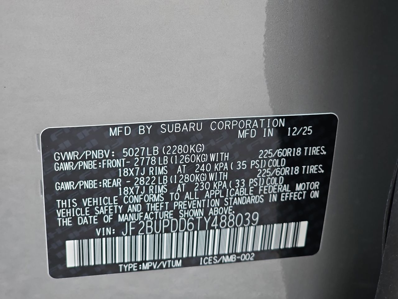 New 2026 River Rock Pearl Subaru Limited image 39