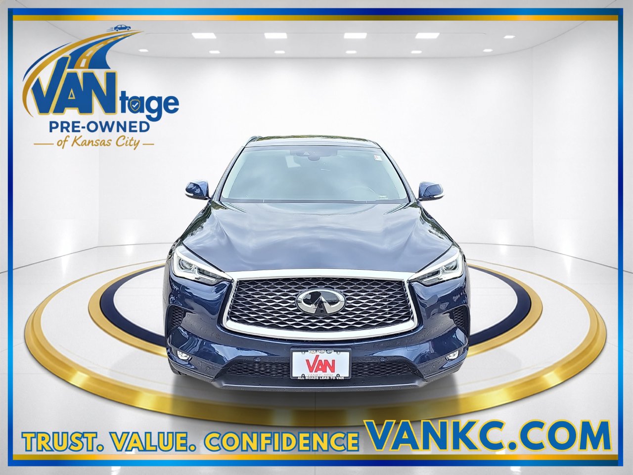 Used 2019 INFINITI QX50 Essential with VIN 3PCAJ5M3XKF113980 for sale in Kansas City