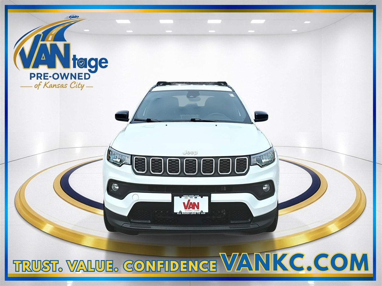 Used 2025 Jeep Compass Latitude with VIN 3C4NJDBN6ST568634 for sale in Kansas City