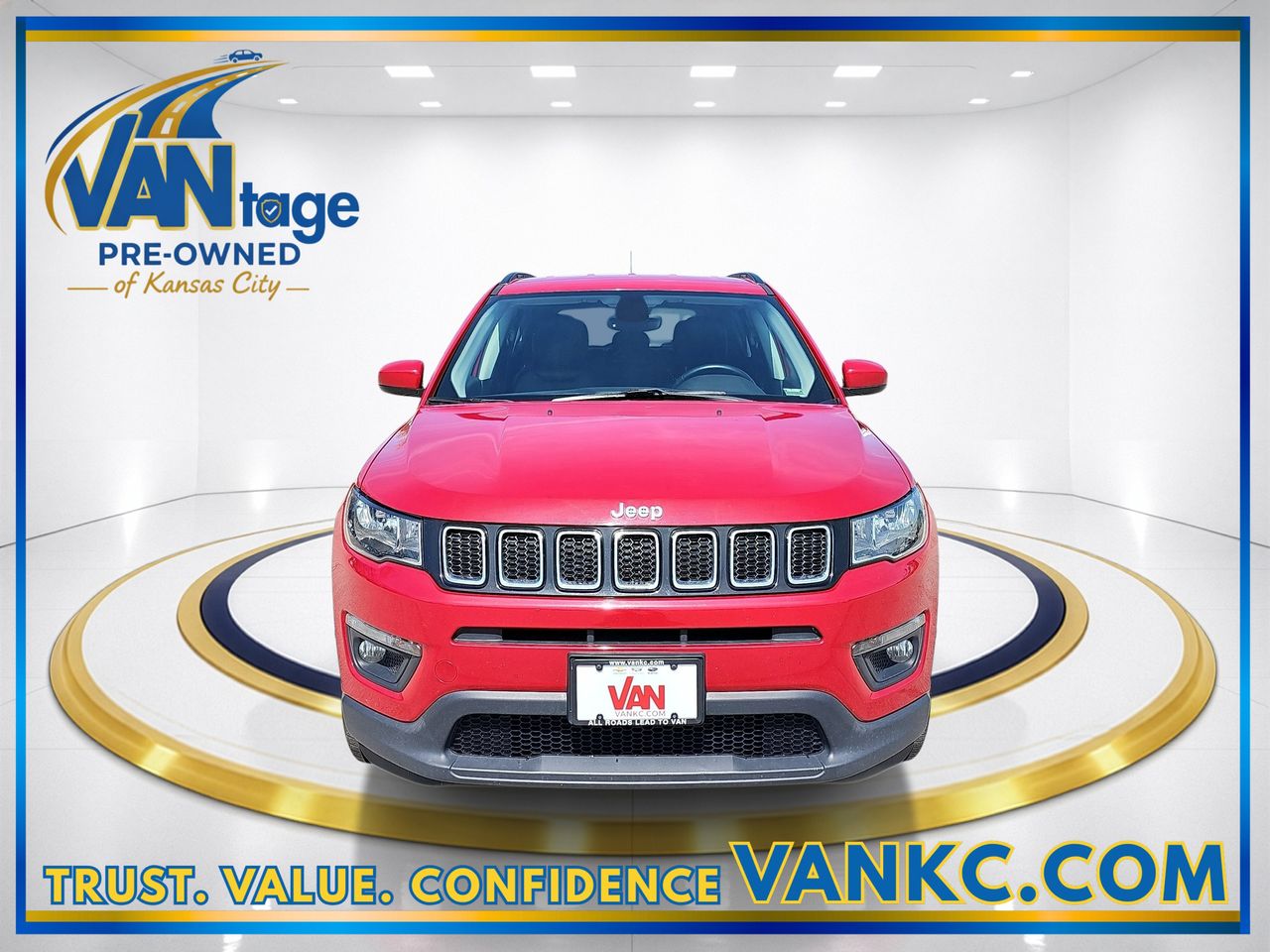Used 2018 Jeep Compass Latitude with VIN 3C4NJCBB2JT186874 for sale in Kansas City