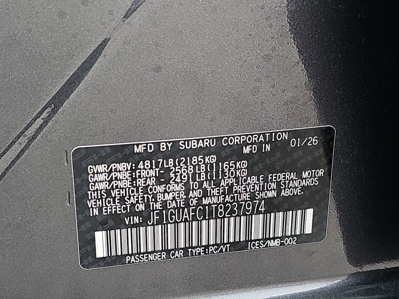 New 2026 Magnetite Gray Subaru Sport image 35