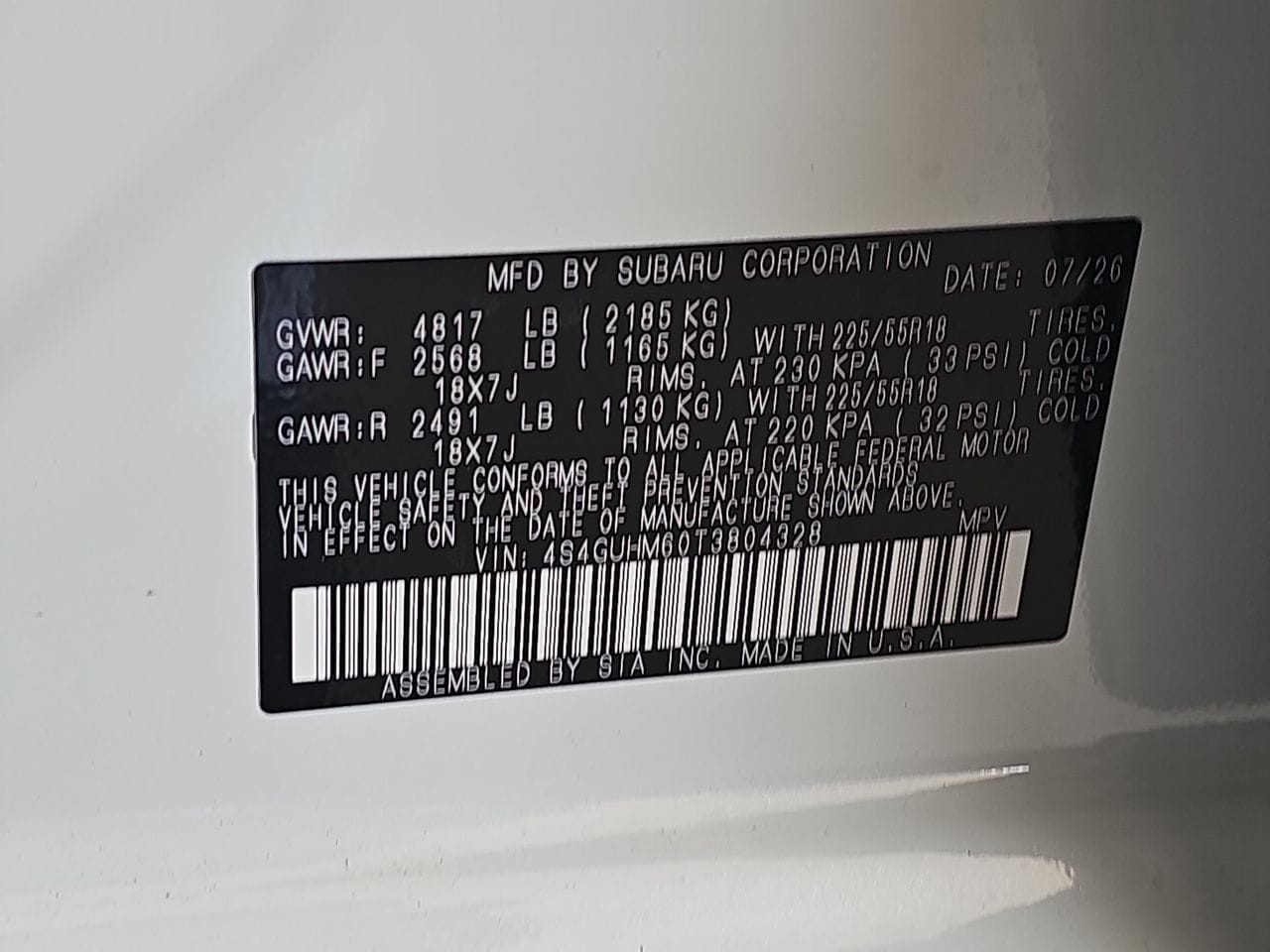 New 2026 Crystal White Pearl Subaru Limited image 38