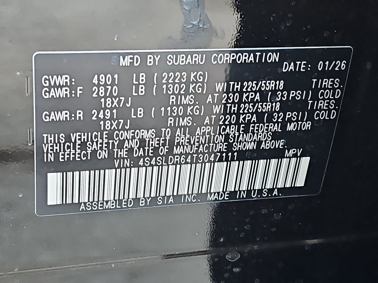 Certified Used 2026 Crystal Black Silica Subaru Limited image 44