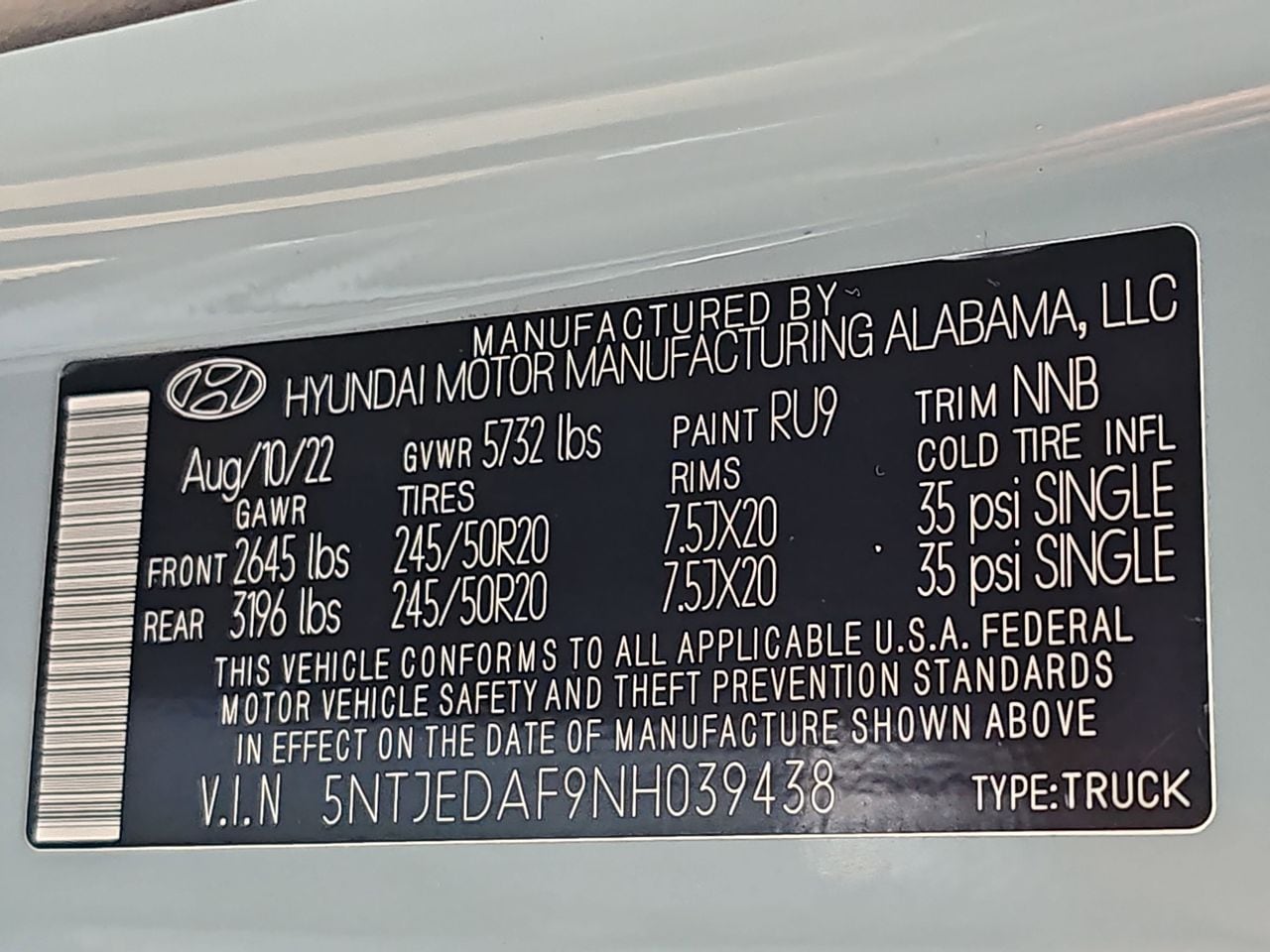 Used 2022 Blue Stone Hyundai Limited image 42