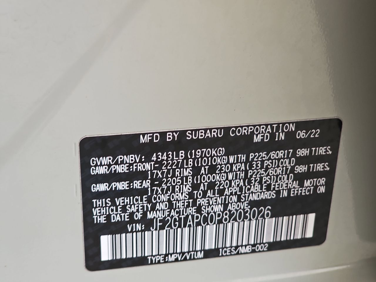 Used 2023 Khaki Subaru Premium image 41