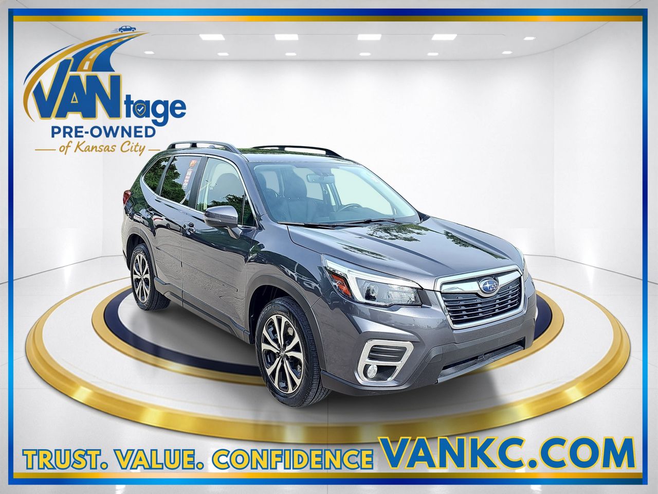 Used 2021 Magnetite Gray Metallic Subaru Limited image 3