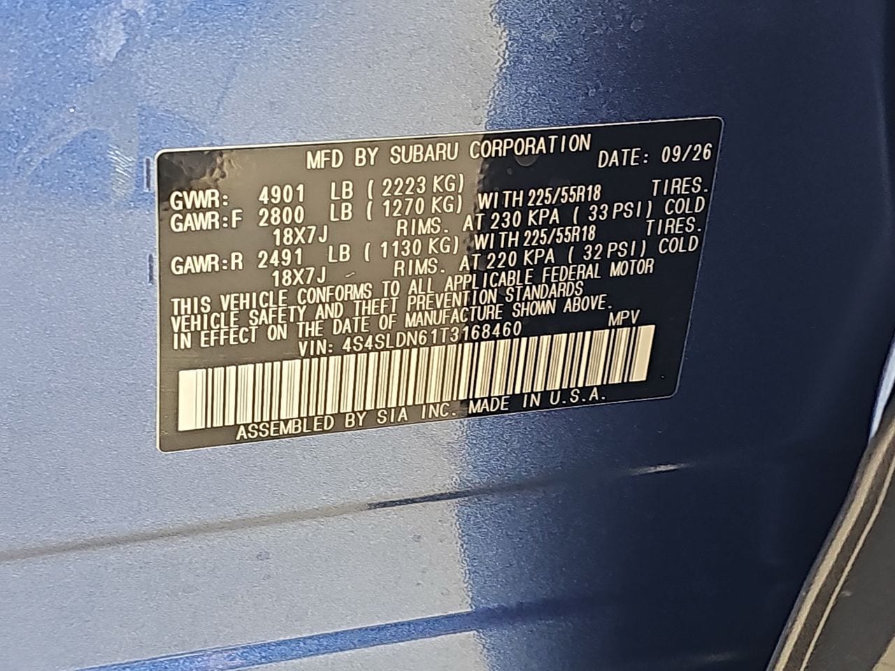 New 2026 Daybreak Blue Pearl Subaru Limited image 38