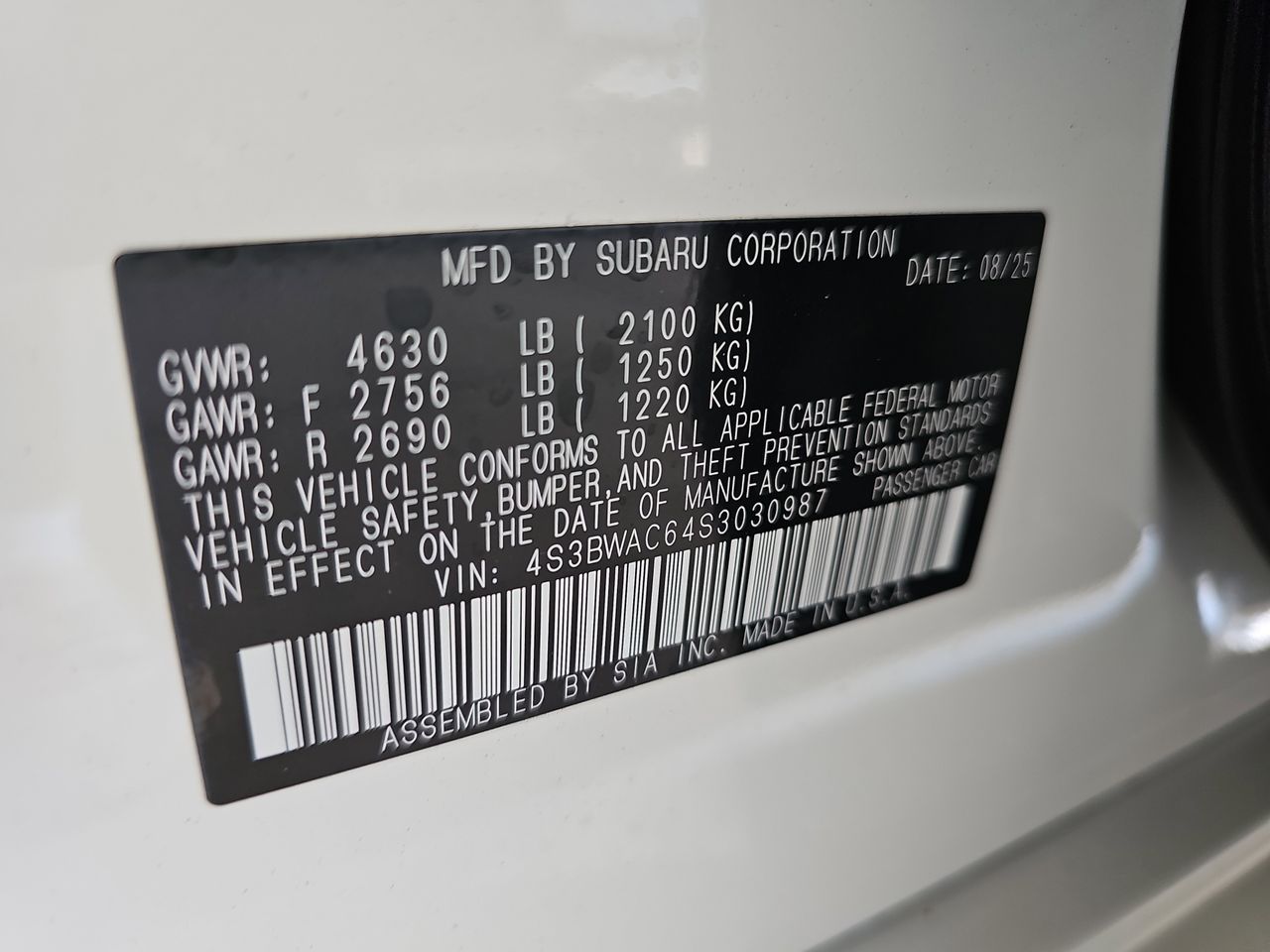 Certified Used 2025 Crystal White Pearl Subaru Premium image 40