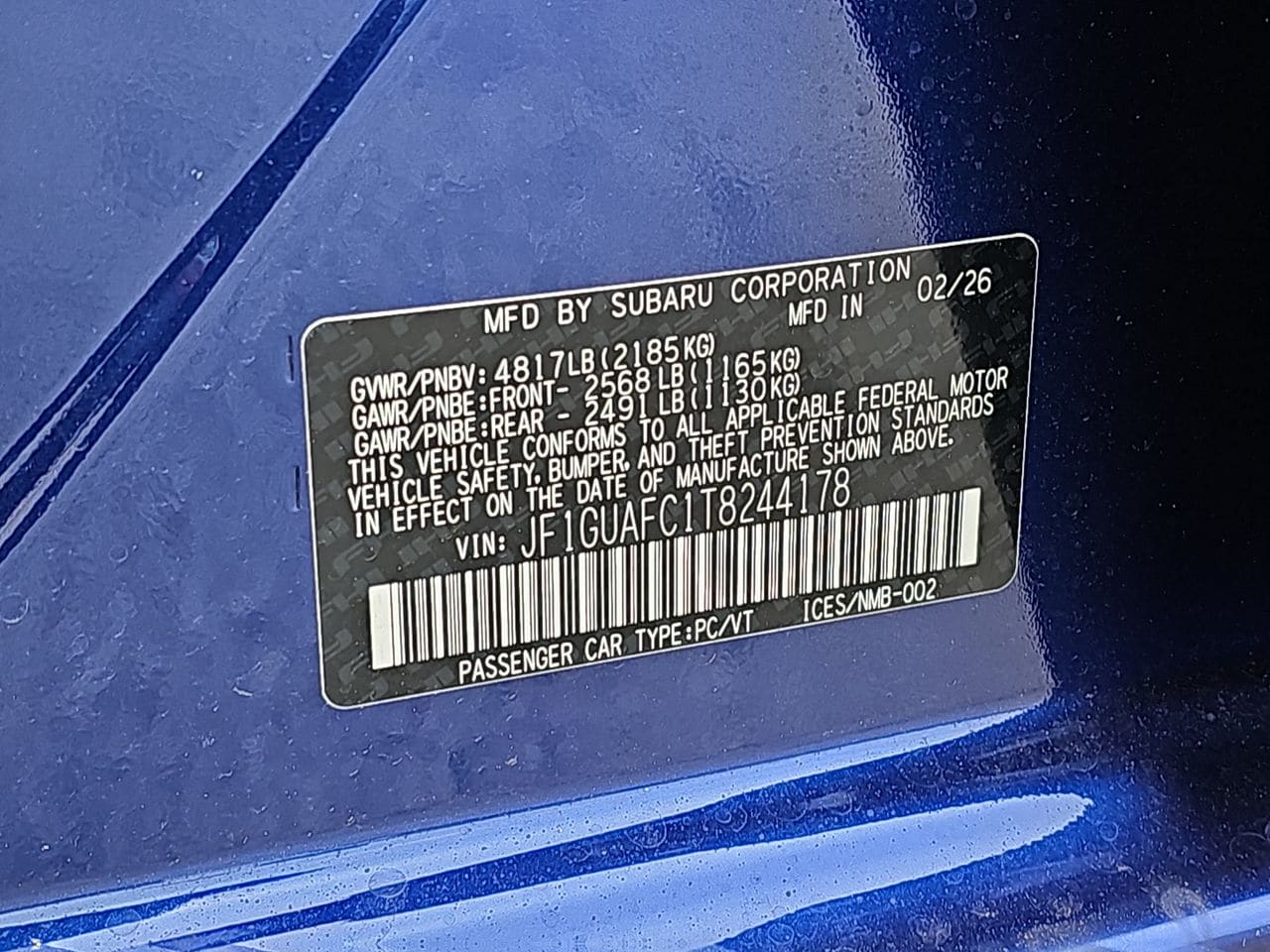 New 2026 Sapphire Blue Pearl Subaru Sport image 37