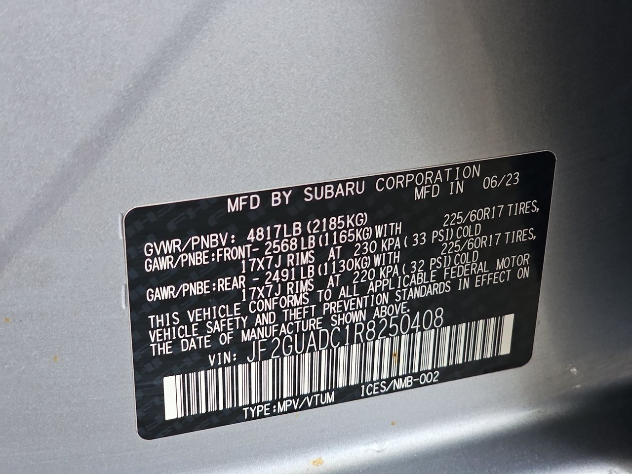 Certified Used 2024 Ice Silver Metallic Subaru Premium image 41