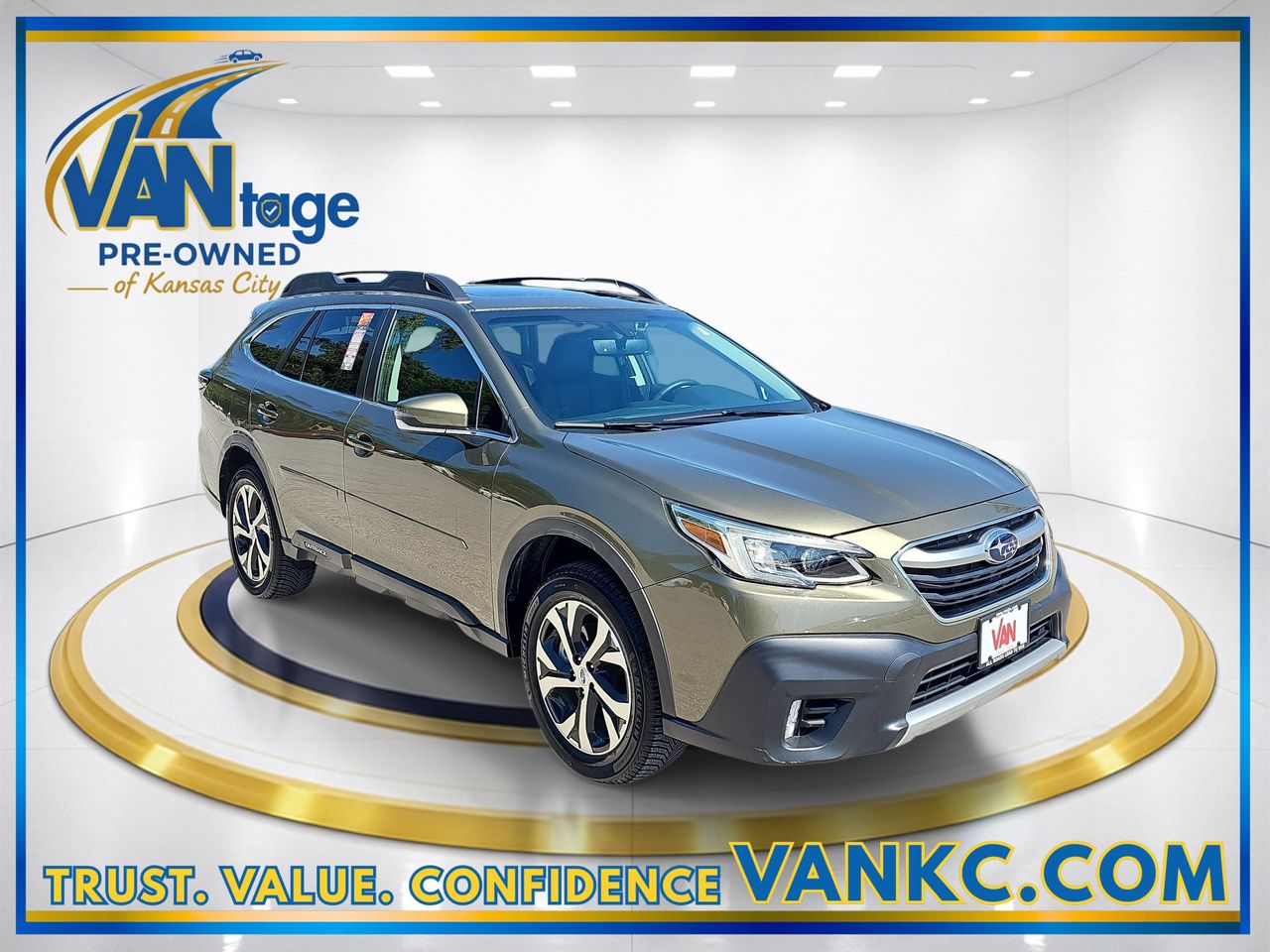 Used 2020 Green Metallic Subaru Limited image 3