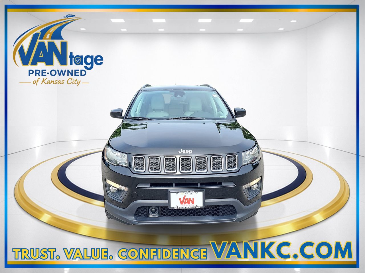 Used 2021 Jeep Compass Latitude with VIN 3C4NJDBB1MT545092 for sale in Kansas City