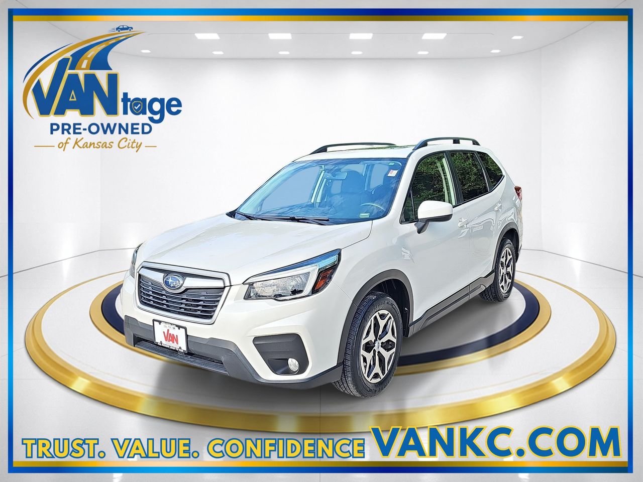 Crystal White Pearl 2021 Subaru Forester SUV / Crossover All-Wheel Drive Continuously Variable Transmission