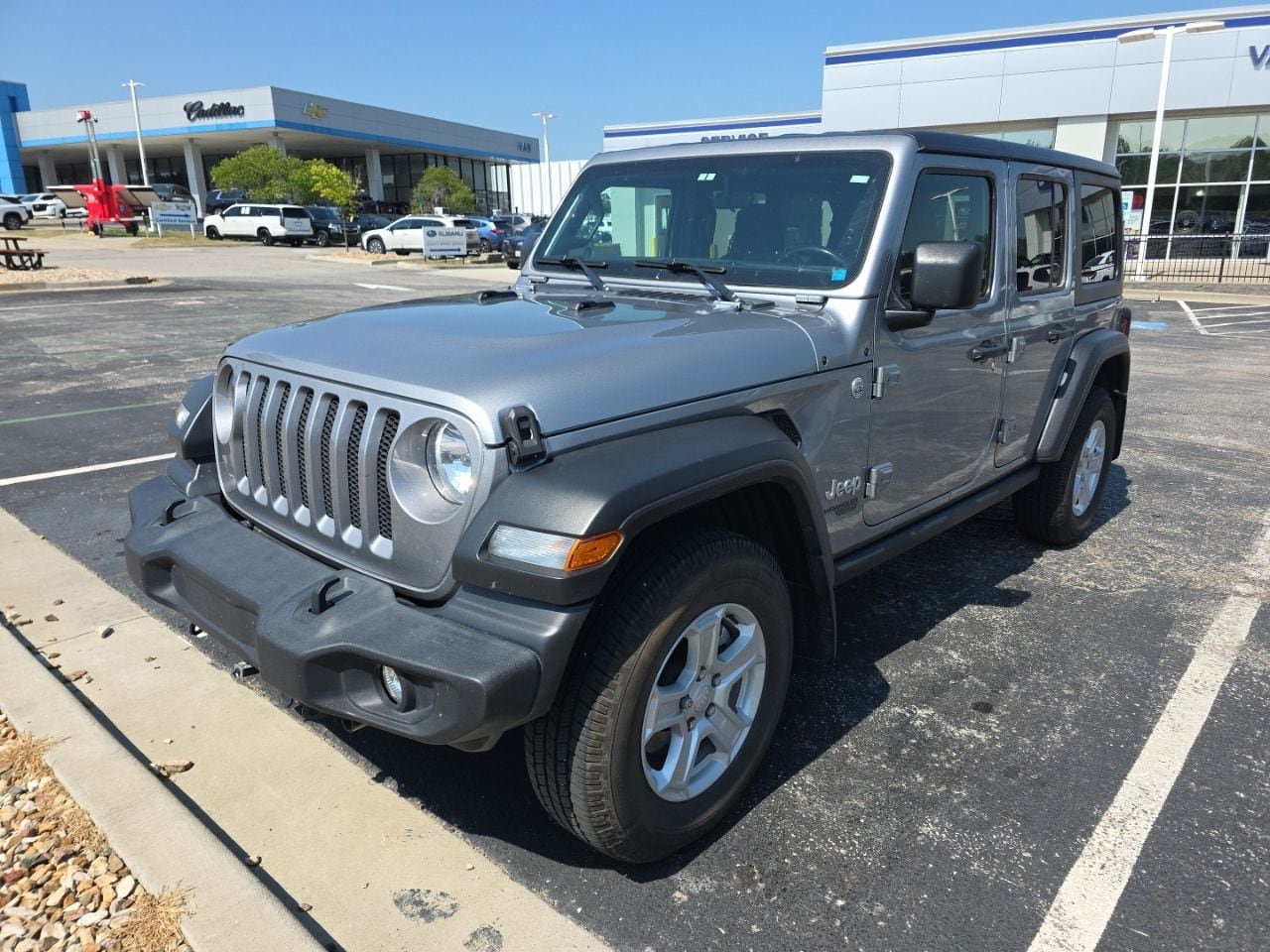 Used 2021 Jeep Wrangler Unlimited Sport S with VIN 1C4HJXDN1MW513632 for sale in Kansas City