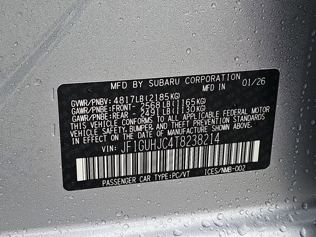 New 2026 Ice Silver Subaru RS image 35