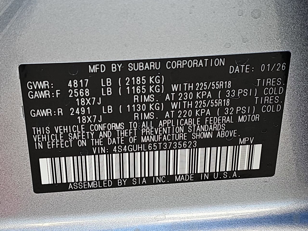 New 2026 Ice Silver Subaru Limited image 34