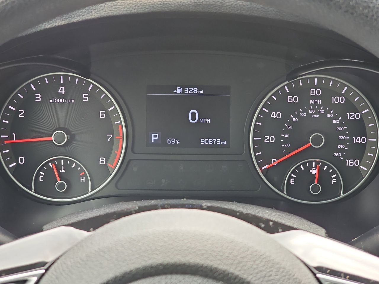 Used 2019 Snow White Pearl Kia LX image 24