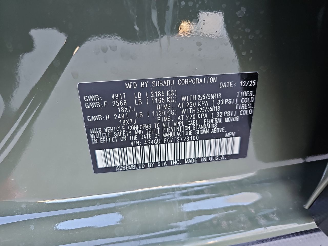 New 2026 Alpine Green Subaru Sport image 36