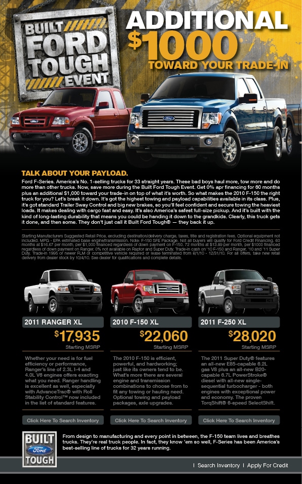 Ford trade in specials #6