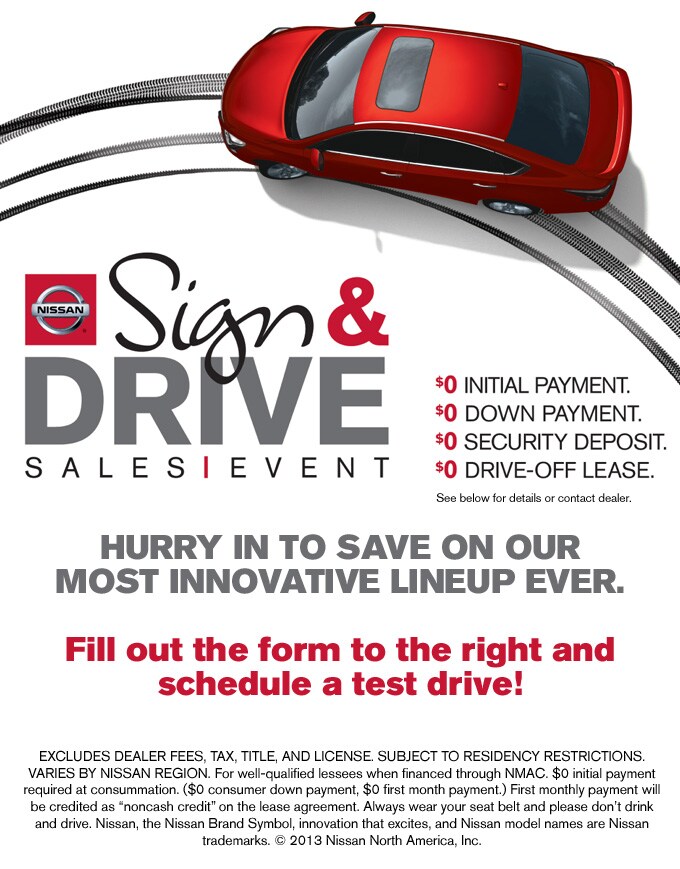 New Nissan Sign and Drive Event in Phoenix AZ