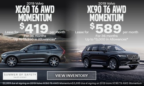 2019 Volvo XC60 T6 AWD Momentum & 2019 XC90 T6 AWD Momentum