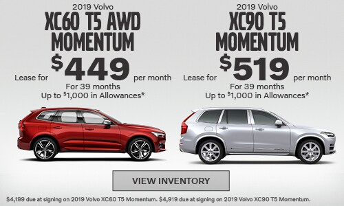 2019 Volvo SC60 T5 AWD Momentum & 2019 Volvo XC90 T5 Momentum
