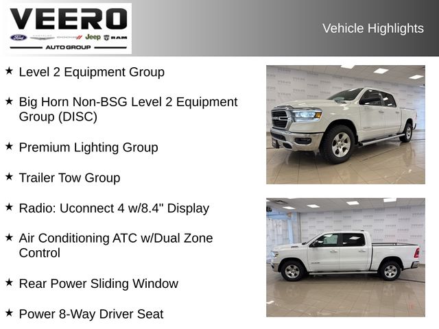 Used 2019 RAM Ram 1500 Pickup Big Horn/Lone Star with VIN 1C6SRFFT3KN538367 for sale in Morris, Minnesota