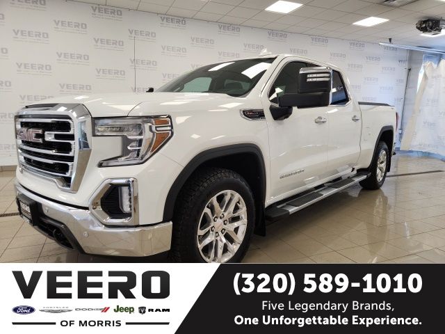 Used 2021 GMC Sierra 1500 SLT with VIN 1GTU9DEL7MZ151579 for sale in Morris, Minnesota