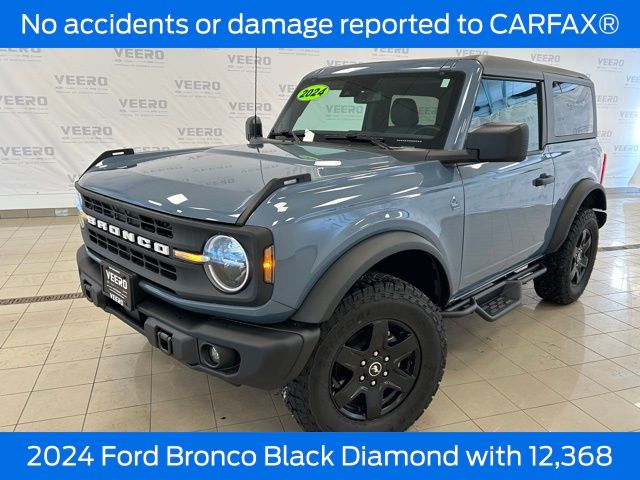 Used 2024 Ford Bronco 2-Door Black Diamond with VIN 1FMDE1AH8RLA35700 for sale in Morris, Minnesota