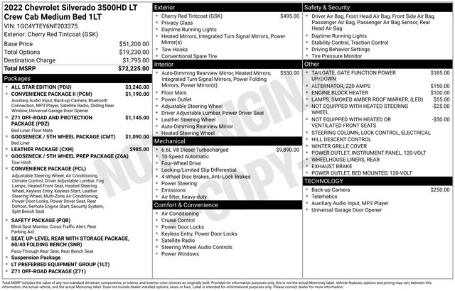 Used 2022 Chevrolet Silverado 3500HD LT with VIN 1GC4YTEY6NF203375 for sale in Morris, Minnesota