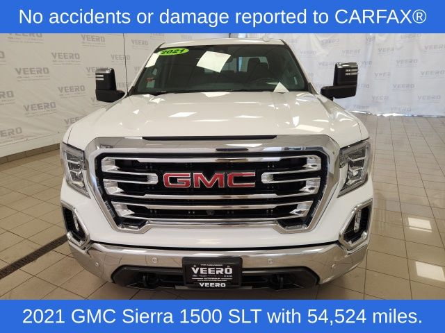 Used 2021 GMC Sierra 1500 SLT with VIN 1GTU9DEL7MZ151579 for sale in Morris, Minnesota