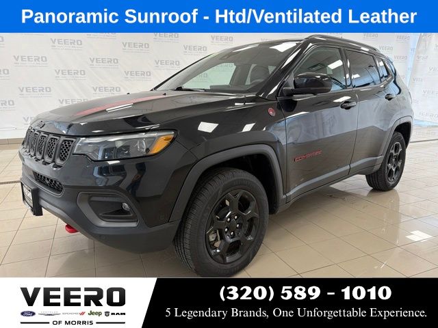 Used 2023 Jeep Compass Trailhawk with VIN 3C4NJDDN9PT574769 for sale in Morris, Minnesota