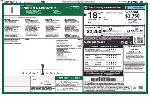 Used 2020 Lincoln Navigator Black Label L with VIN 5LMJJ3TT0LEL07225 for sale in Morris, Minnesota