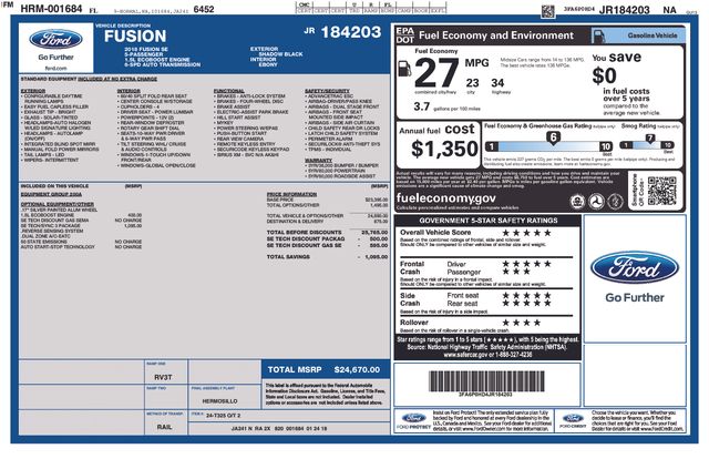 Used 2018 Ford Fusion SE with VIN 3FA6P0HD4JR184203 for sale in Morris, Minnesota