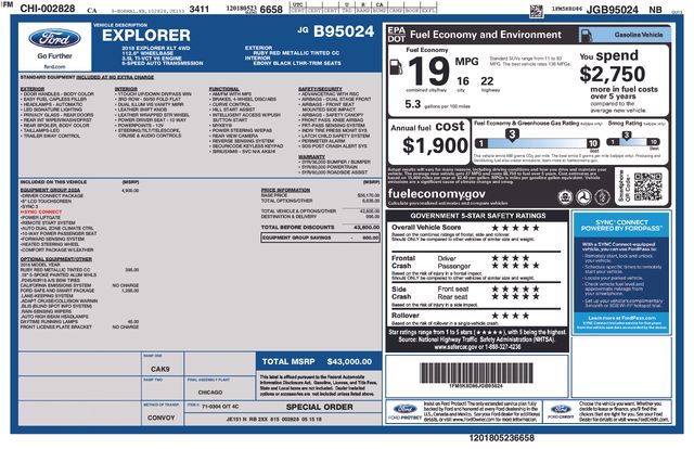 Used 2018 Ford Explorer XLT with VIN 1FM5K8D86JGB95024 for sale in Morris, Minnesota
