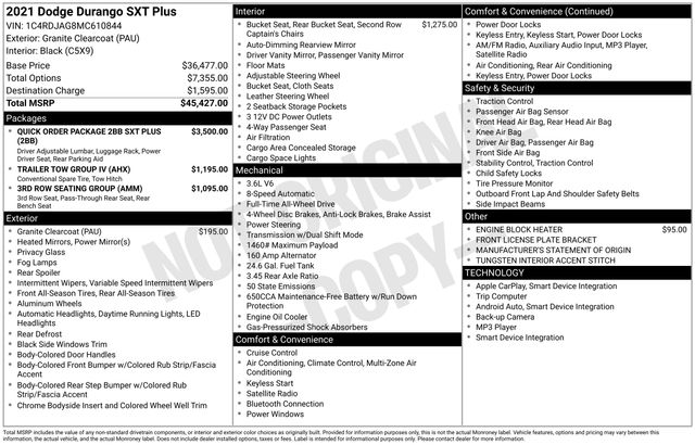 2021 Dodge Durango SXT Plus - Photo 14