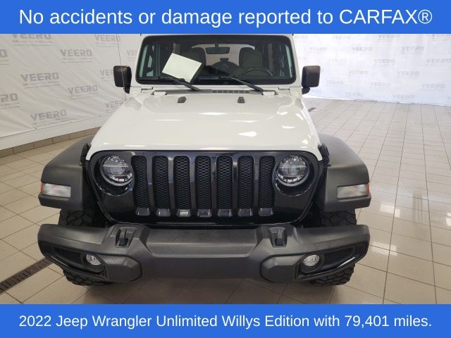 Used 2022 Jeep Wrangler Unlimited Willys with VIN 1C4HJXDN9NW238609 for sale in Morris, Minnesota