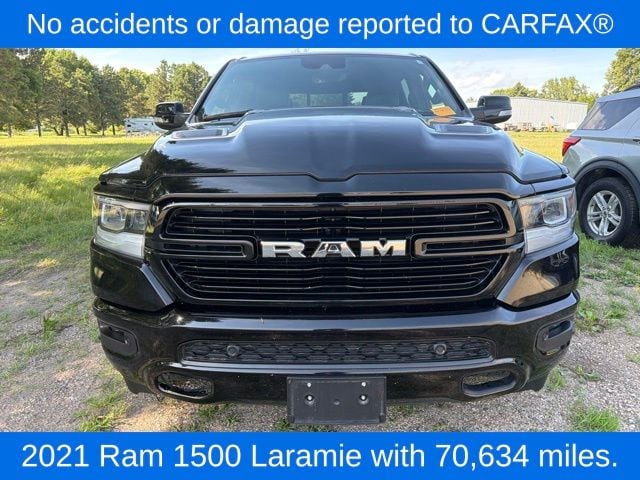 Used 2021 RAM Ram 1500 Pickup Laramie with VIN 1C6SRFJT4MN576085 for sale in Morris, Minnesota