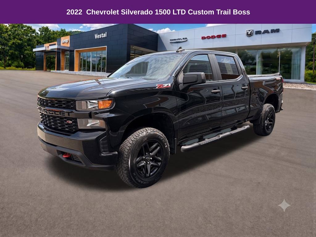 Used 2022 Chevrolet Silverado 1500 LTD Custom Trail Boss Truck Crew Cab