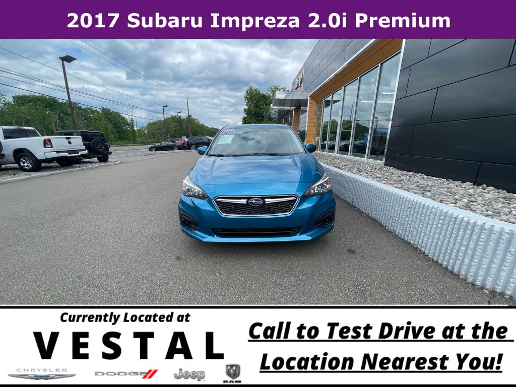 Used 2017 Subaru Impreza Premium with VIN 4S3GKAB66H3618188 for sale in Vestal, NY