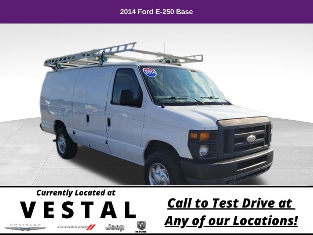 Used 2014 Ford E-250 Commercial Van Extended Cargo Van