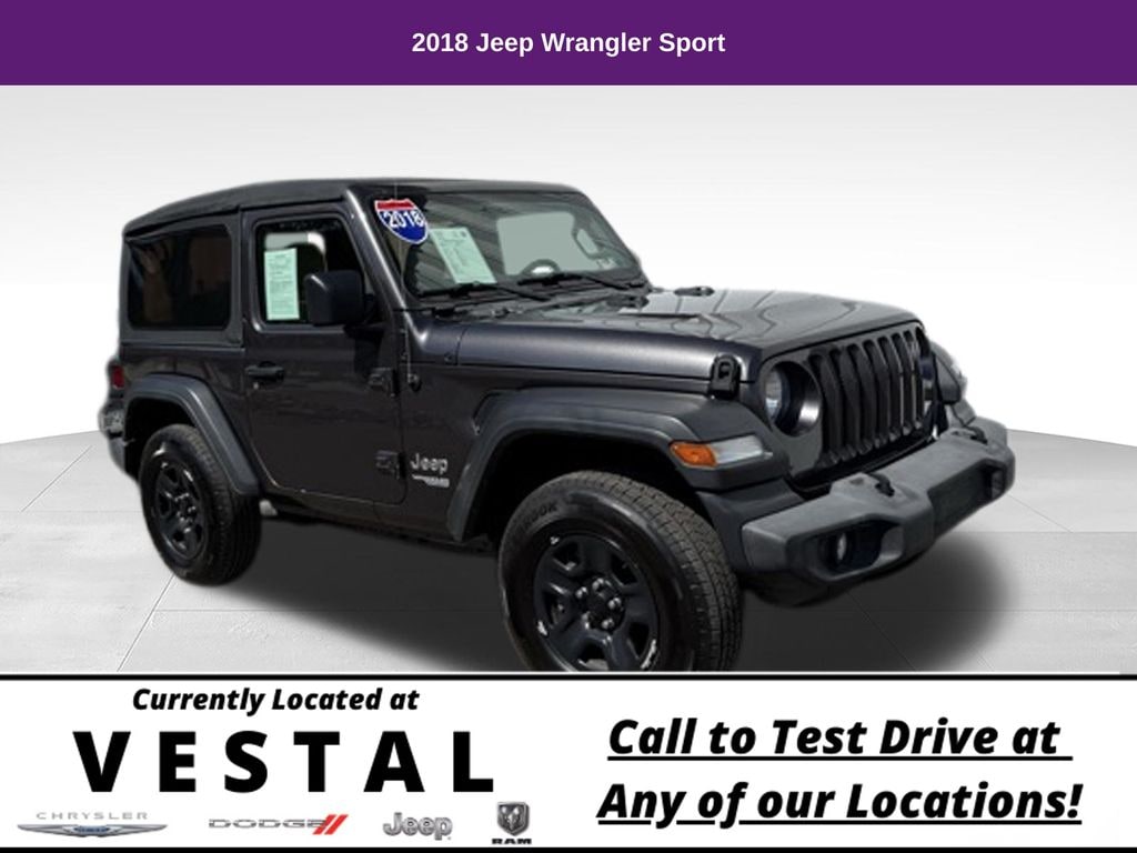 Used 2018 Jeep Wrangler Sport SUV