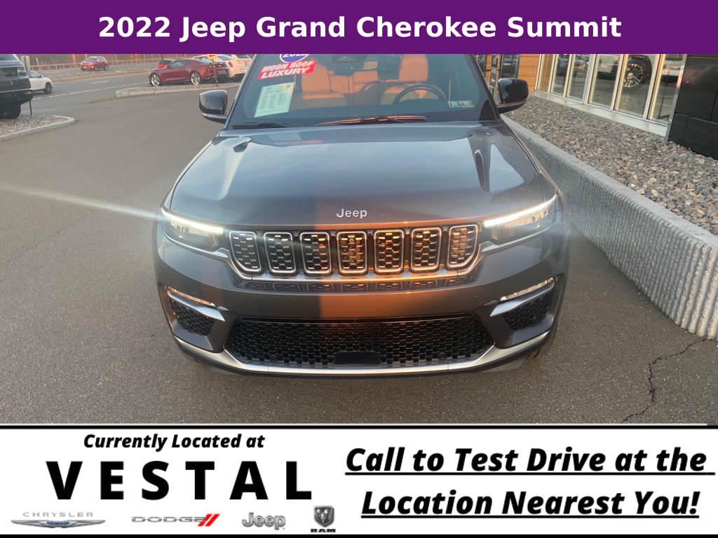 Used 2022 Jeep Grand Cherokee Summit with VIN 1C4RJHET1N8537040 for sale in Vestal, NY