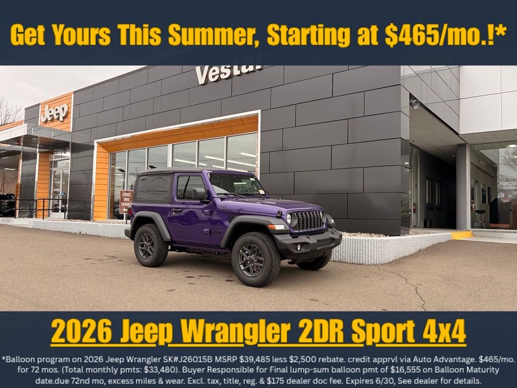 New 2026 Jeep Wrangler Sport S Sport Utility
