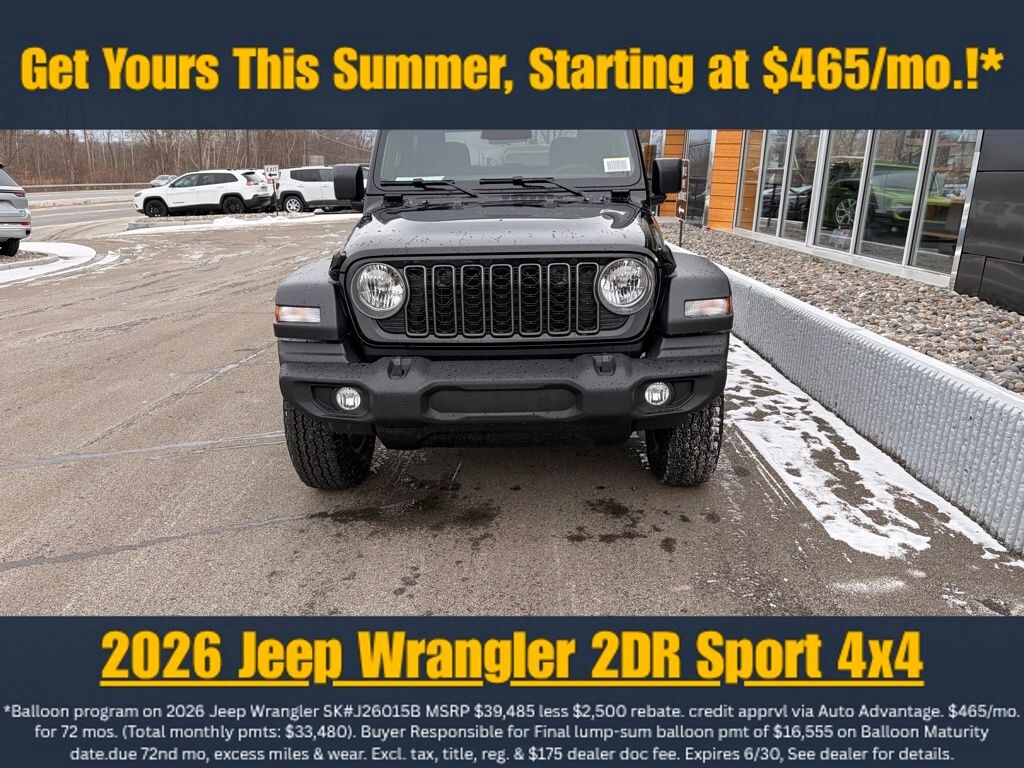 New 2026 Jeep Wrangler Sport S Sport Utility